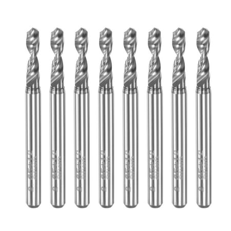 

Uxcell 2.65mm Dia 1/8 Shank Tungsten Carbide Spiral Flute Micro PCB Drill Bits 8 Pack