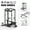 Power Cage - Black / Weight Bench - Black, variant on Mikolo Power Rack Cage with LAT Pulldown System,1200LBS Capacity Steel Workout Rack, Multi-Functional Squat Rack with 13-Level Adjustable Height and J-Hooks, Dip Bars, T-Bar, Gym Equipment (Upgraded)