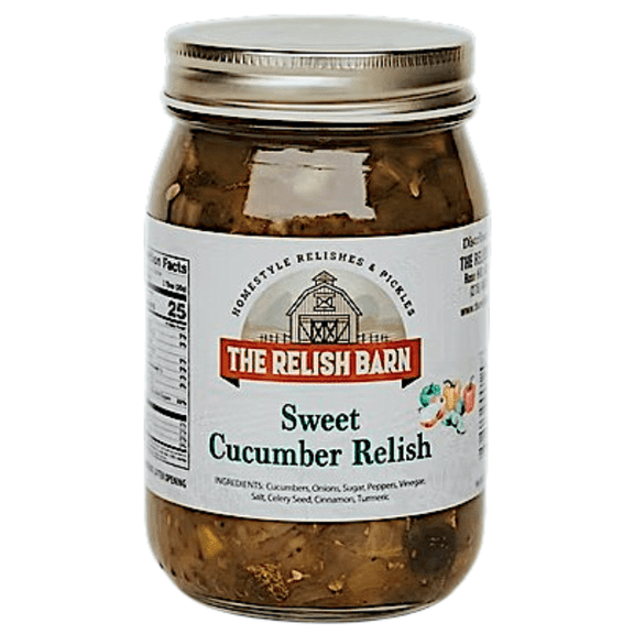 Sweet Cucumber Relish 16oz 1 Pint (473ml) Southern Gourmet Pickled- All Natural Ingredients