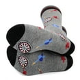 thumbnail image 4 of Urban-Peacock Men's Novelty Fun Socks - Throwing Darts - 1 Pair, 4 of 5