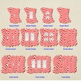 thumbnail image 3 of Off The Wall Plates - Red Squigley Lines - Single Gang Blank Cover, 3 of 4