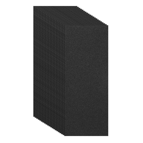 Uxcell 21 Pack 3.6" x 9" Sand Paper, 100 Grit Sandpaper Aluminum Oxide Abrasive, Hand Sanding Sheets for Wood Furniture Floor Finishing or Metal Polishing