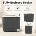 thumbnail image 6 of Unbranded Odor Control Enclosed Cat Litter Box with Stainless Steel, BPA-Free Plastic, Gray, 6 of 14