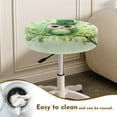 thumbnail image 4 of Renewold Seat Cover for Round Bar Stool, 2 Pack Non-Slip 12-14 Inch Irish Bar Stool Slipcover Vanity Seat Stool Slipcovers for St Patricks Day Decor, Owl Leprechaun Hat Shamrock Green, 4 of 6