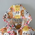 thumbnail image 4 of ROLKFUK Toddler Girls Jacket with Hooded, Lightweight Zip up Printed Kids Outerwear Multicolor Size 3-4 T, 4 of 9
