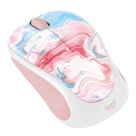 Logitech Compact Wireless Mouse, Optical Movement Detection, USB Connector, Pink, Walmart Exclusive