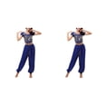 thumbnail image 1 of Minnieouse Pantalones de danza del vientre indio, conjunto de disfraz con cordones en la espalda, traje Sexy para adultos, ropa de moda para Type9 NO9, 1 of 6