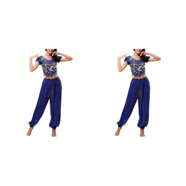 Minnieouse Pantalones de danza del vientre indio, conjunto de disfraz con cordones en la espalda, traje Sexy para adultos, ropa de moda para Type9 NO9