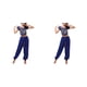 thumbnail image 3 of Sonducket Pantalones de danza del vientre indio para mujer, conjunto de traje con parte trasera de baile, traje profesional Sexy para mujer, Type8 NO8, 3 of 6