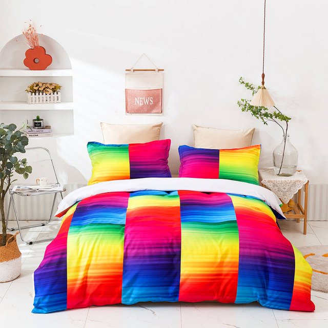 3D Colorful Abstract Quilt Cover Set Bedding Set Duvet Cover Pillowcases 457