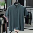 thumbnail image 2 of MDUKONU Chemise Habillée Décontractée pour Homme Coupe Classique Ne Rétrécit Pas Entretien Facile Bleu Marine TTTG, 2 of 4