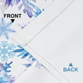 thumbnail image 3 of Alishomtll Blue White Snowflake Christmas Curtains Blackout Room Darkening Window Drapes Holiday Xmas Party Decor, 52" x 63"L, 2 Panels, 3 of 6