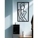 thumbnail image 4 of 1pc Black Iron Frame Abstract Female Line Design Wall Art Decoration Suitable For Indoor And Outdoor Wall Decor, With Mounting Screws, 4 of 5