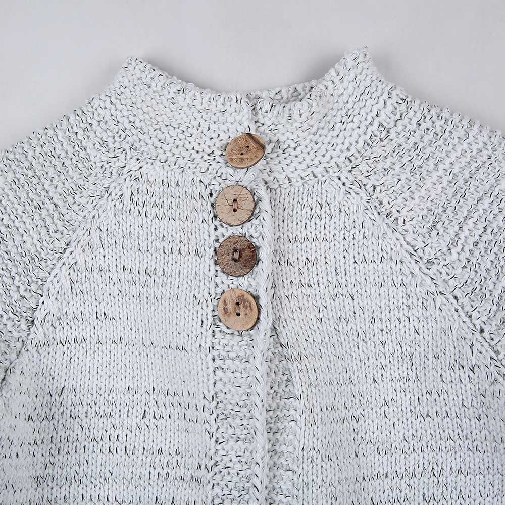Mercatoo Toddler Baby Girls Outfit Clothes Button Knitted Sweater Cardigan Coat Tops Kids Girls Autumn Winter Clothes Set