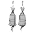 thumbnail image 2 of Mesh Fish Cage, Floating Fishing Basket, Lustrous And Anti-Odor Easy To Store And Carry Large Capacity Fishing For Woman Outdoor Activity Man ANGGREK 28099‑C‑B Parte inferior abierta Negro, 2 of 8