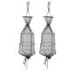 thumbnail image 1 of Cesta de pesca flotante de 2 uds, jaula plegable con agujero de malla para peces y camarones para mantener vivos a los peces (28099CB, parte inferior abierta, negra), 1 of 14