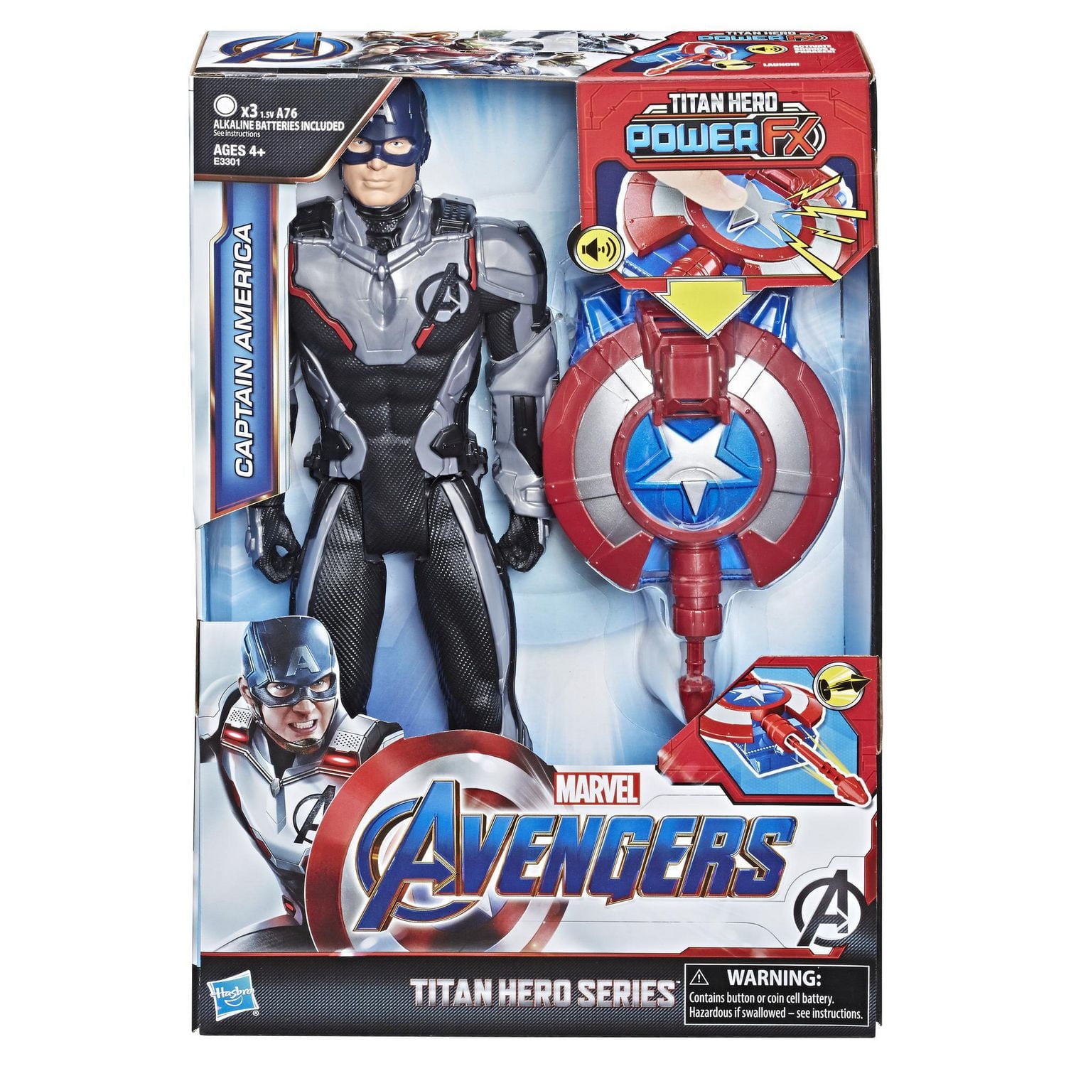 Marvel Avengers: Endgame Titan Hero Power FX Captain America (French)
