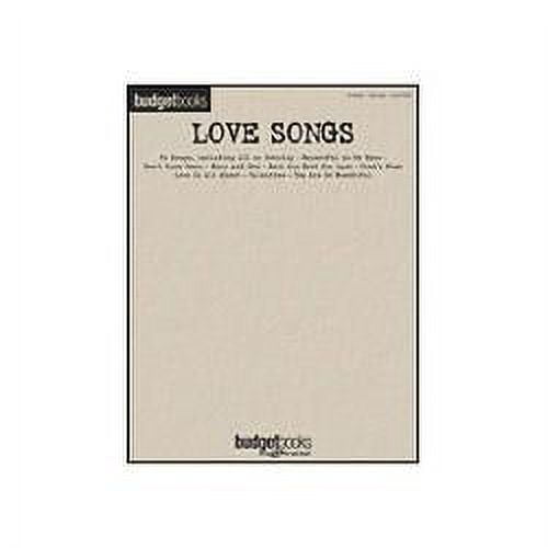 Hal Leonard Love Songs Budget Piano, Vocal, Guitar Songbook