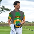 thumbnail image 5 of Balery Spring St Patrick’S Day Irish Gnomes Printed Men’s Short Sleeve Polo Shirt, Midweight Men's Shirt,Golf Polo shirts -, 5 of 8