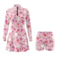 thumbnail image 3 of KEIAHUAN Pink Ribbon Dresses Women Golf Dress with Built in Shorts, 3 of 7