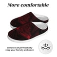 thumbnail image 6 of Daiia Red Gothic Skeleton Throne Print Women’s Fuzzy Slippers Memory Foam Lightweight House Shoes Cozy Loafer Flannel House Shoes-39/40, 6 of 7