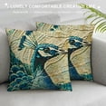 thumbnail image 3 of Whale Pillow Case Sea Theme Throw Pillow Cover  Square Cushion Cover for Home Sofa Couch Bedroom Living Room Decorative  Blue, 3 of 5