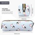 thumbnail image 3 of Easygdp Cute Farm Cow para Estuche de Lápices de Cuero, Estuche de Papelería de Cuero, Estuche de Gran Capacidad con Cremallera, 3 of 7