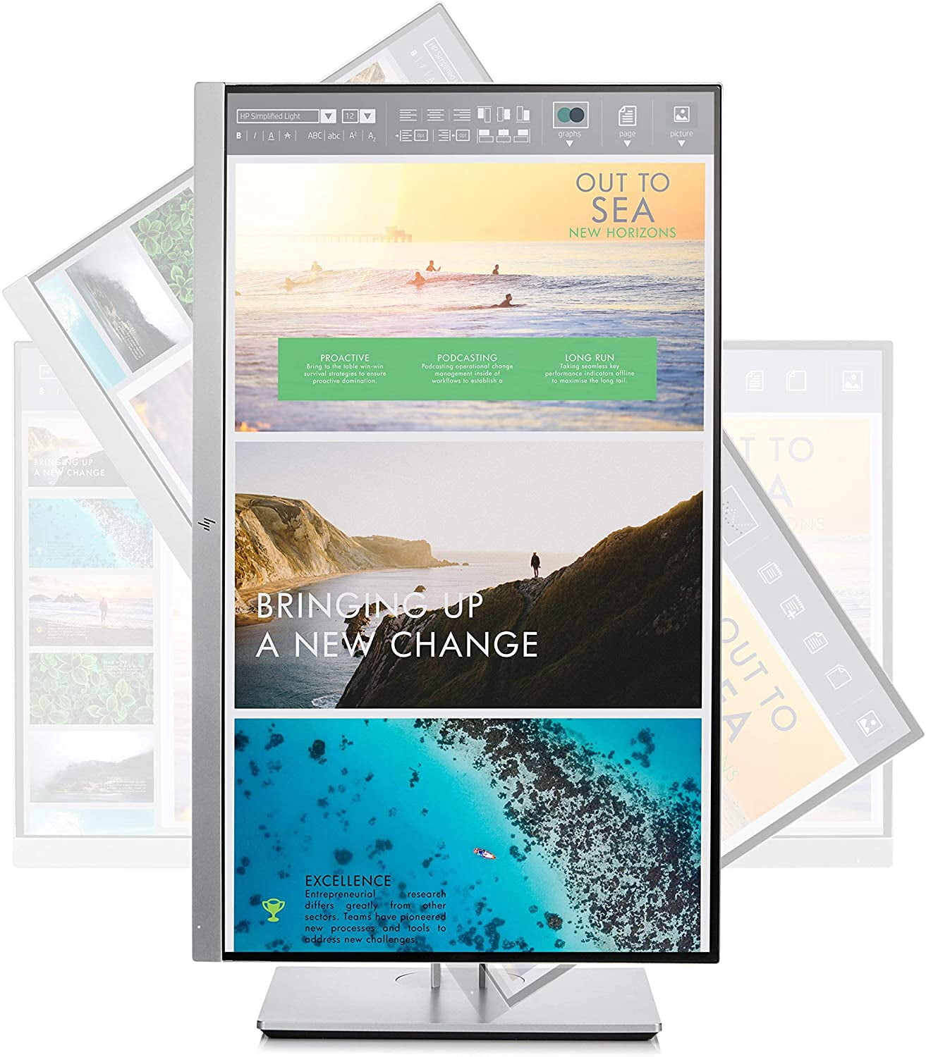 Restored HP EliteDisplay E233 23-Inch Screen LED-Lit Monitor
