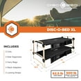 thumbnail image 6 of Disc-O-Bed XL Comfortable Bench & Bunk Camping Cot with Organizers, Black, 6 of 8
