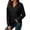 A-Black461, variant on XIAONU Womens V Neck Solid Hoodie Loose Gym Errands Long Sleeve Pullover Top