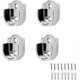 thumbnail image 1 of 25mm Wardrobe Fitting U-Shaped Curtain Rod Holders Rod Brackets for Wardrobe Tube Curtain, 1 of 4