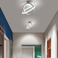 thumbnail image 2 of ADISUN Flush Mount Light Round Modern Hallway Ceiling Lamp, Led Ceiling Light Fixture White(Cool White Light,6000K), 2 of 7