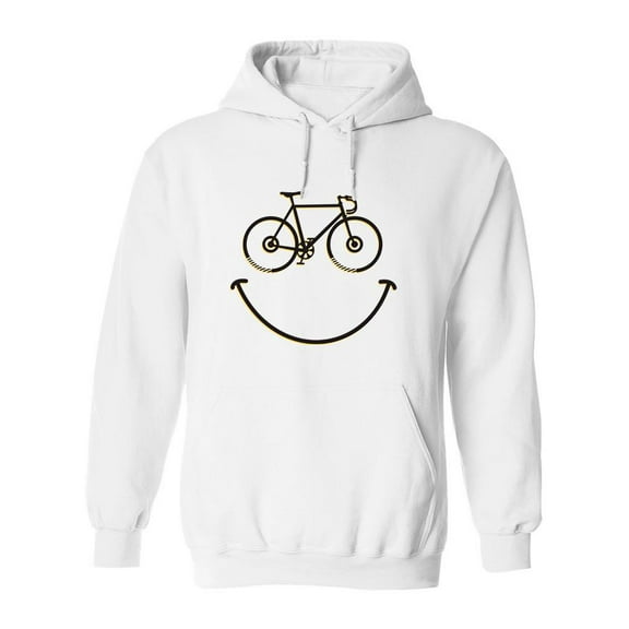 Smile Bicycle Hoodie Men -Image by Shutterstock, Male Small