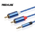 thumbnail image 3 of 3 cables de audio auxiliar macho de 3,5 mm a 2 RCA macho (5 m)., 3 of 4