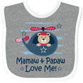 thumbnail image 3 of Inktastic Mamaw and Papaw Love Me Boys Baby Bib, 3 of 4