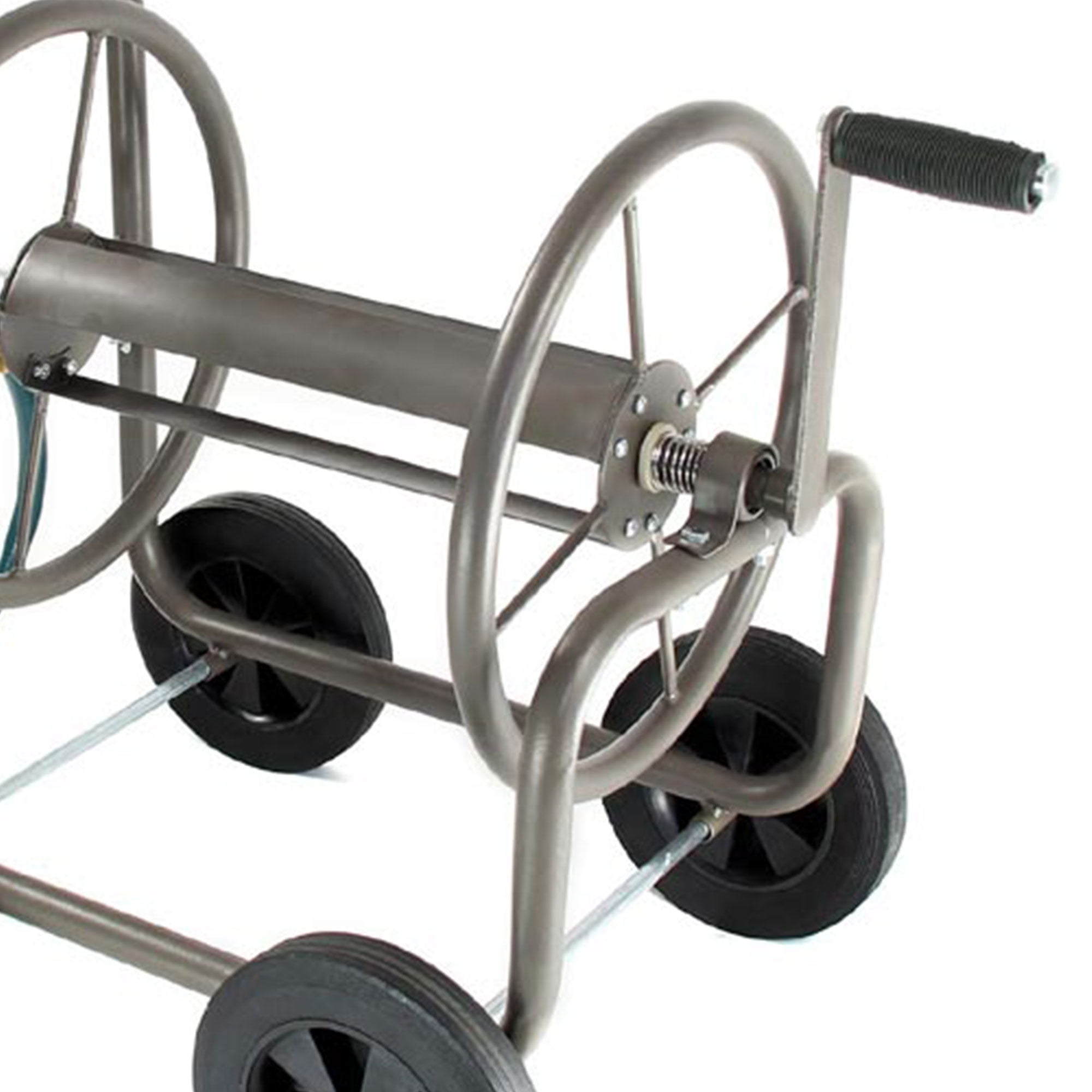 Heavy Duty Garden Hose 200 ft Metal Reel Cart 4 Wheels Resistant Steel  Storage Water Rolling Caddy Basket Mobile & ebook : Patio, Lawn & Garden 