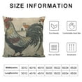 thumbnail image 5 of Awypu  Throw Pillow Cover Retro Style Beige Chicken Rooster Farm House Home Decorative Square Pillow Case for Men Women Boy Gilrs Bedroom Livingroom Cushion Cover 18x18 Inch Pillowcase, 5 of 5