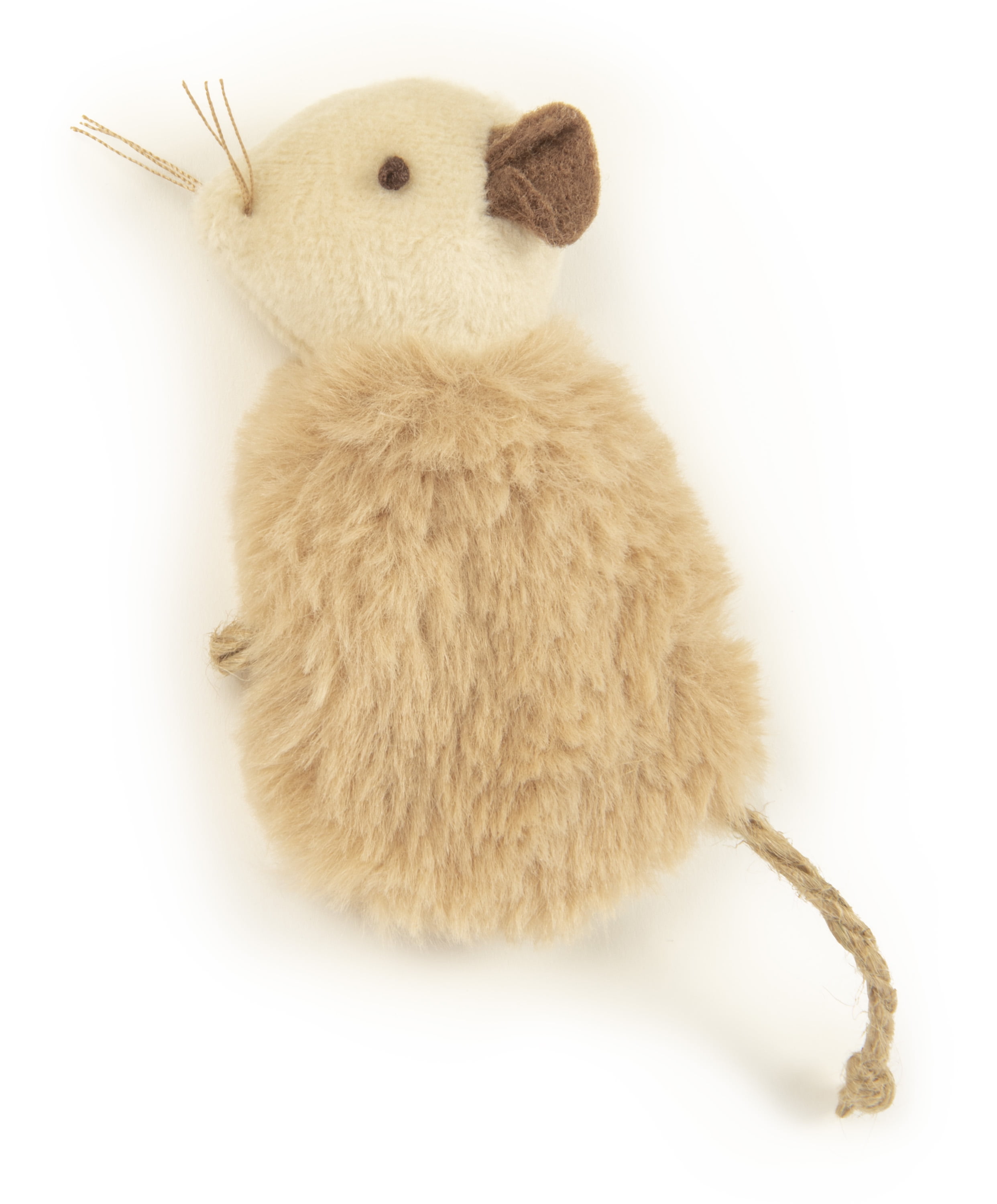 SmartyKat Madcap Mania Mouse, Soft Plush Catnip Cat Toy with String