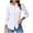 White, variant on Binmer Women's Bottom Down Shirts with Long Sleeve, Ladies Fit Business Dress Shirts,Women's Plus Wine,Size XXL
