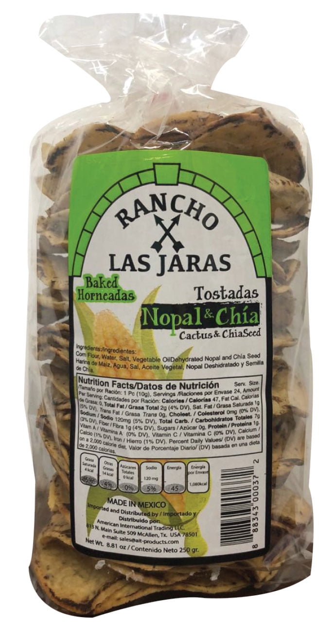 Baked Corn Tostadas Rancho las Jaras Nopal & Chia