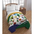 thumbnail image 6 of Minecraft Earth Twin/Full Reversible Cooling Comforter, Green/Yellow, Gaming Bedding, 6 of 6