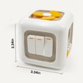 thumbnail image 3 of Education Toy Travel Activity Busy Cube Movement Skills Toy First Birthday Busy Hand Grip Cube Six Polyhedra Puzzle games White, 3 of 8