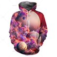 thumbnail image 3 of Sudadera con capucha Laxity con estampado 3D de Florid Planet para hombre y mujer, informal, de gran tamaño, sudadera popular de moda, tendencia de moda, ropa para hombre, 3 of 5