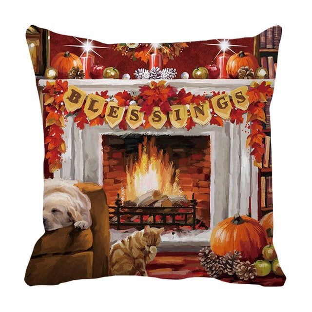 Abbracc Taie d'Oreiller Impression Modèle Housse de Coussin Housse de Coussin Réutilisable Pratique B