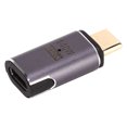 thumbnail image 3 of Adaptador magnético tipo C 140 W 40 Gbps PVC USB tipo C adaptador ligero simple desenchufar para el hogar, 3 of 8