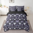 thumbnail image 2 of Homewish Vintage Flowers 7-Piece Bedding Comforter Set For Boys Girls,Floral Blossoms King Bedding Sets,Exotic Style Ultra Soft Bed Sheets,Luxury Bedroom Decor,Reversible, 2 of 8