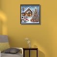 thumbnail image 2 of 5D DIY Taladro Parcial AB Diamante Pintura Navidad Nieve 35x35cm, 2 of 9