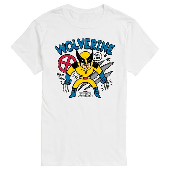 Marvel Deadpool & Wolverine - Wolverine Doodles - Men's Short Sleeve Graphic T-Shirt