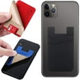 Card Holder for Back of Phone, Pouch Silicone Wallet Sleeve Pocket