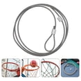 thumbnail image 3 of KAKOWELY Corde de Filet de basketball Filet de basketball en Acier Petit Filet de basketball Robuste Boucles de Remplacement Petit Filet de basketball pour Pièce Intérieur Extérieur Porte Mur, 3 of 5